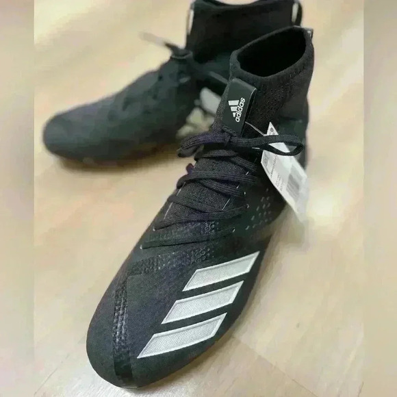 New Adidas Adizero 5-star 7.0 Football Cleats Black/White Size 8.5 - Picture 1 of 9